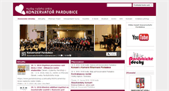 Desktop Screenshot of konzervatorpardubice.eu